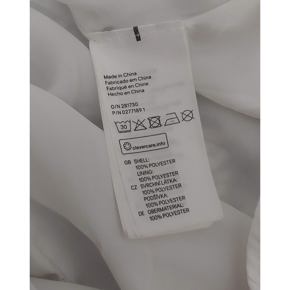 H&M Women's Maxi Dress 6 Orange Gray Feather Print Sleeveless Long Summer Gown - Picture 9 of 10